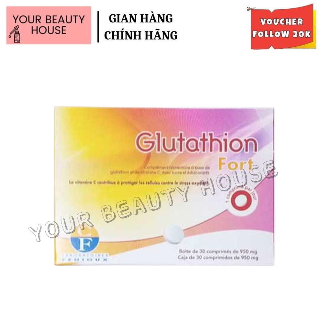 Glutathion Fort Viên Ngậm Trắng Da Pháp 30 Viên