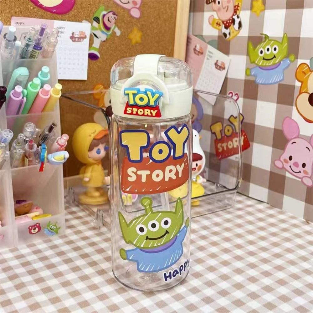 TEENIE WEENIE SPORTS Hoạt hình dễ thương Cốc có ống hút Miếng dán Sanrio Di động Cốc thể thao Chất lượng cao 400ml Chai nước - 5