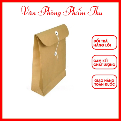 10 cái bao bì thư a4 , bao bì thư a3 giấy ktaft quấn dây có đáy