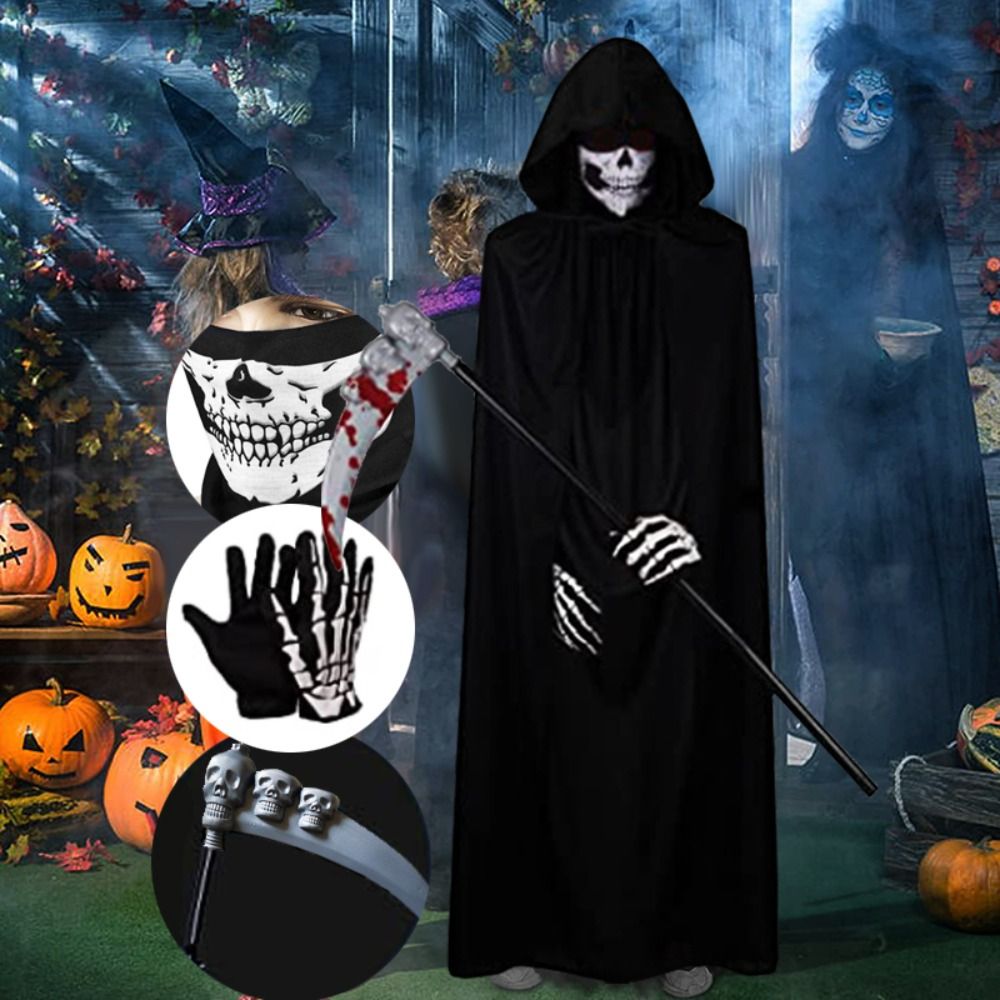 LABORA With Glove Halloween Grim Reaper Costume Anti