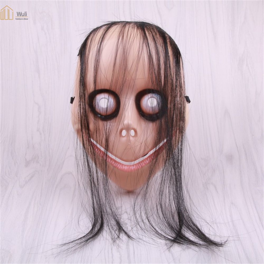 Wuli đáng sợ Mặt nạ Halloween Khủng Bố khuôn mặt ma quỷ Quỷ Mặt nạ Quỷ Đạo cụ cosplay Mặt nạ ma đẫm máu Halloween cho trẻ em người lớn cosplay Prop
