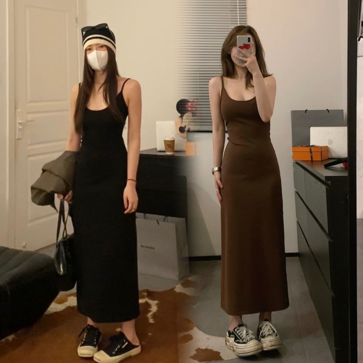 ชุดเดรสเปิดไหล่ ทรงเข้ารูป แมตช์ง่าย เดรสยาวเอวเล็กสำหรับคุณผู้หญิงหน้าร้อน ราคา 139 บาท*ส่งฟรี