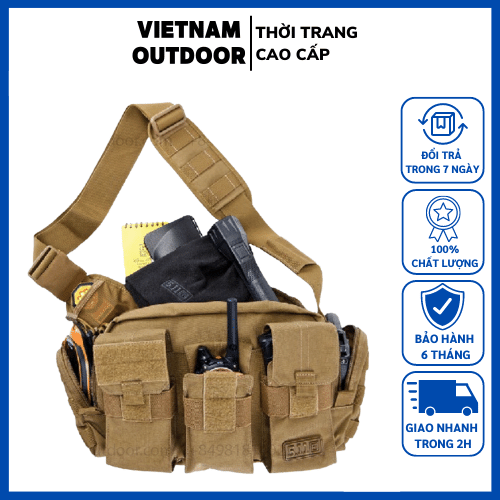 Túi Đeo Chéo Tactical 511 Tactical Bail Out Bag - Balo 511 - Balo Chiến Thuật⚡️ [ Hàng Xuất Dư ]831