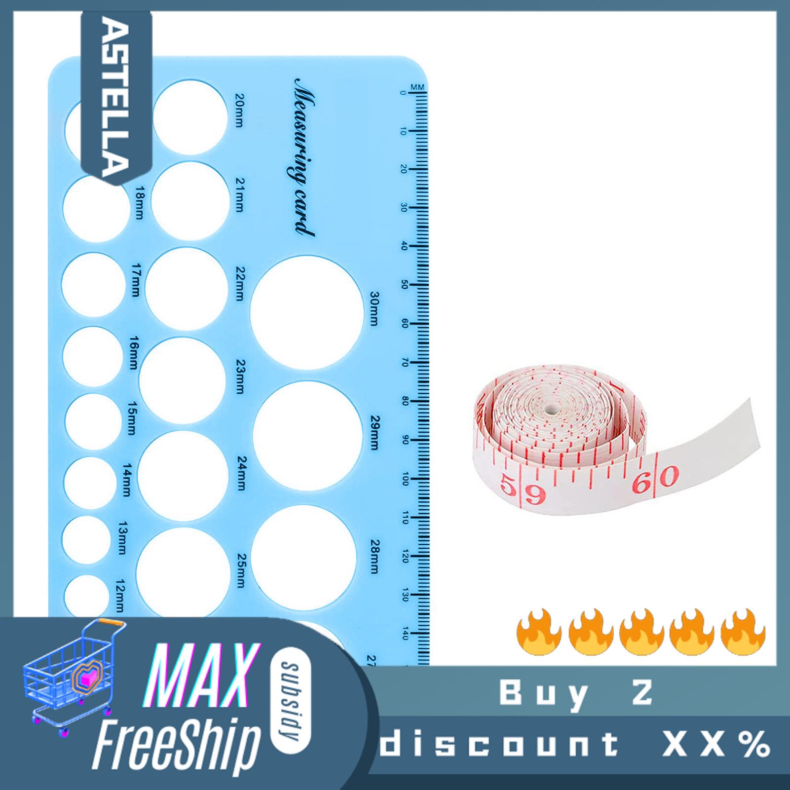 ASTELLA 1 Set Nipple Measuring Ruler Double-sided Printing Soft Silicone Nipple Breast Pump Flange Ruler Home Use Nipple Ruler Bendable