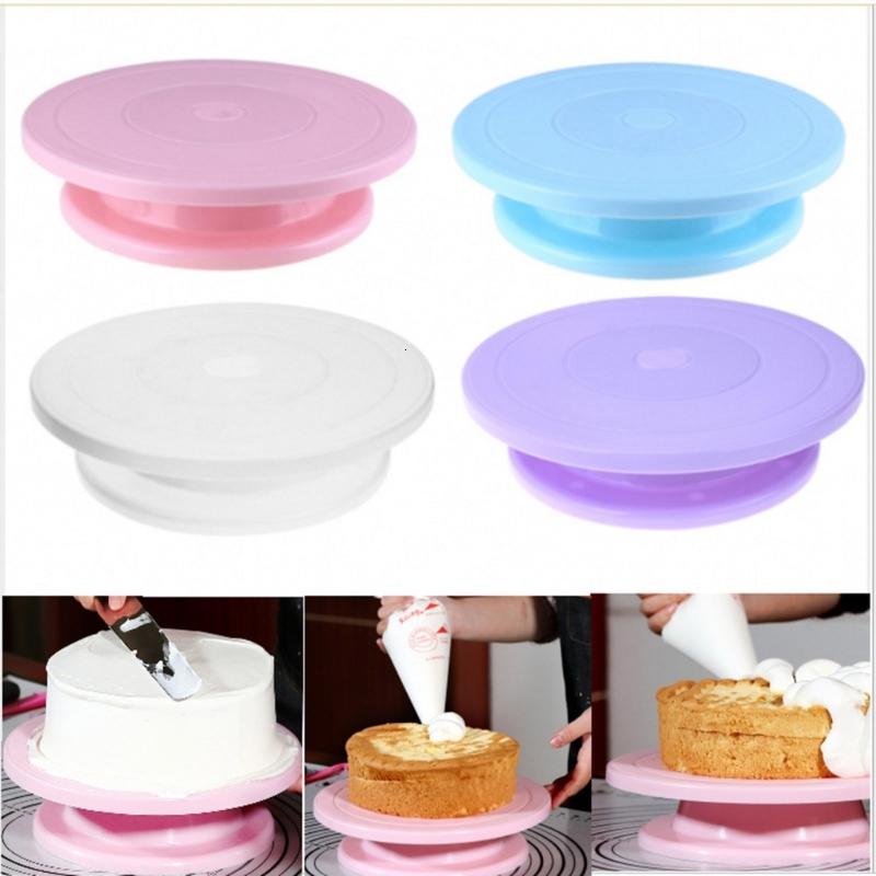 Chuyên nghiệp Bàn xoay trang trí bánh 360 độ xoay khay bánh cho bánh ngọt và cupcakes đồ làm bánh nướng