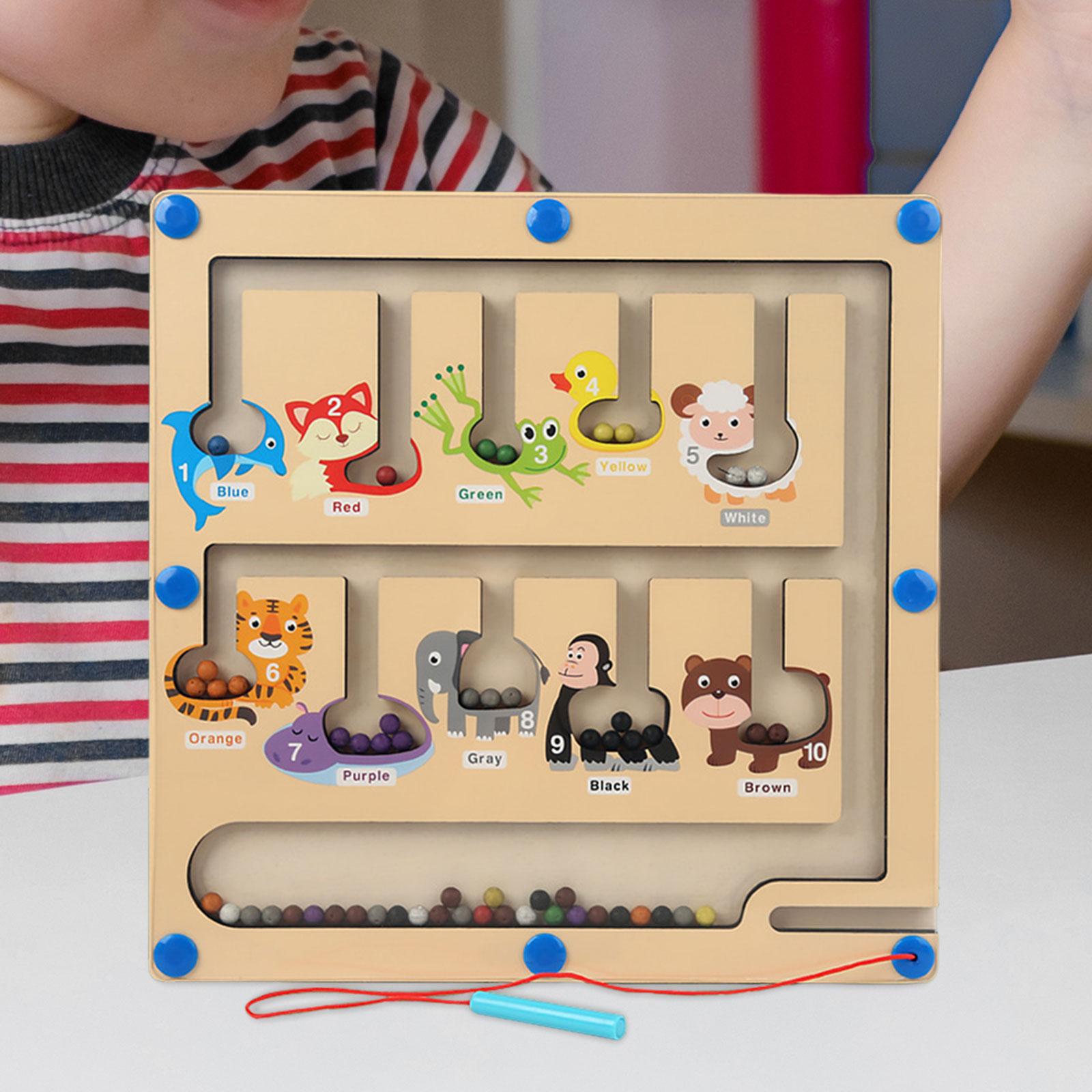 Gazechimp Children Montessori Wooden Maze Puzzle Game Board Animal