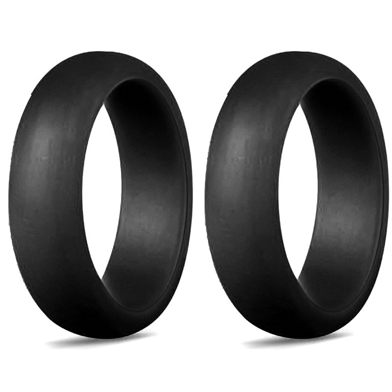 (LBF5) 5.7Mm Popular For Men Women Silicone Cool Rings Silicone Wedding Ring Environmental Outdoor Sports Ringx2 6