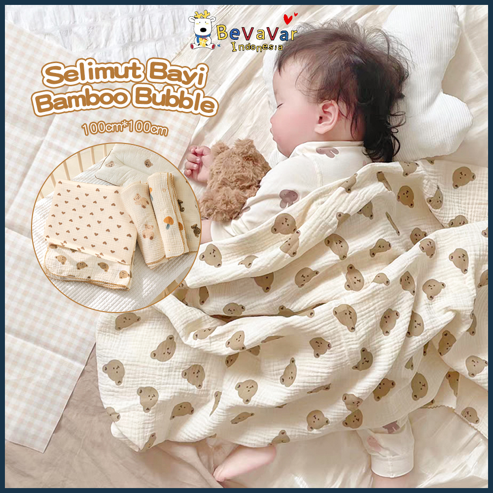 Bevavar Selimut Bayi Newborn Lembut Premium 100x100CM
