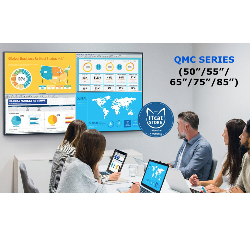 🗣NEW SAMSUNG QMC SERIES (50/55'/65'/75'/85 INCH) BUSINESS DISPLAY | 24HOURS /7DAYS + WiFI -3 YEARS MALAYSIA WARRANTY