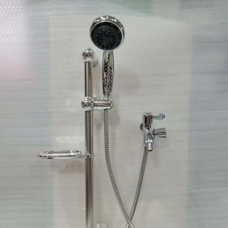 Hand Shower mandi PAKET LENGKAP SHOWER 5 variasi AIR + TIANG Shower + Kran Cabang + Tempat Sabun
