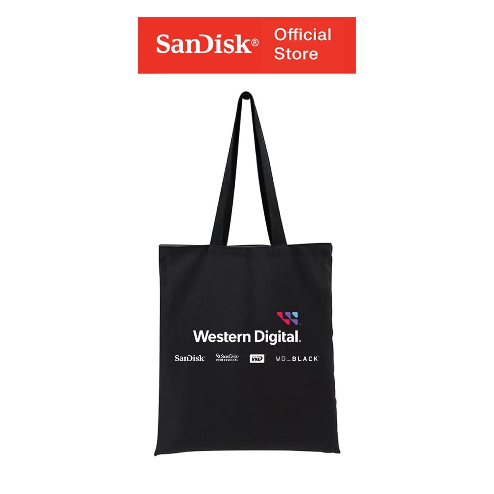 Hàng tặng không bán - túi tote sandisk black