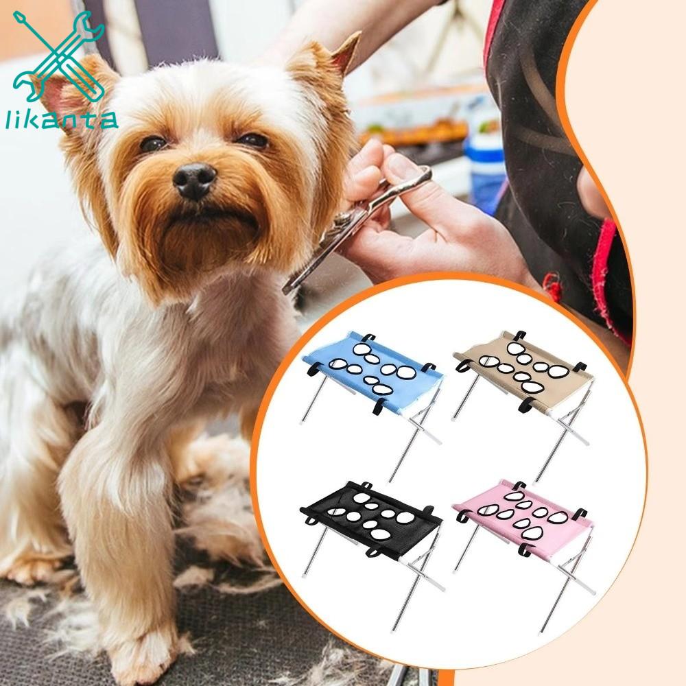 LIKANTA Khung hỗ trợ Võng chải lông thú cưng Chống trầy xước Có thể điều chỉnh Giá tắm cho thú cưng Đa chức năng Có thể tháo rời Trạm kiềm chế thú cưng Chăm sóc thú cưng