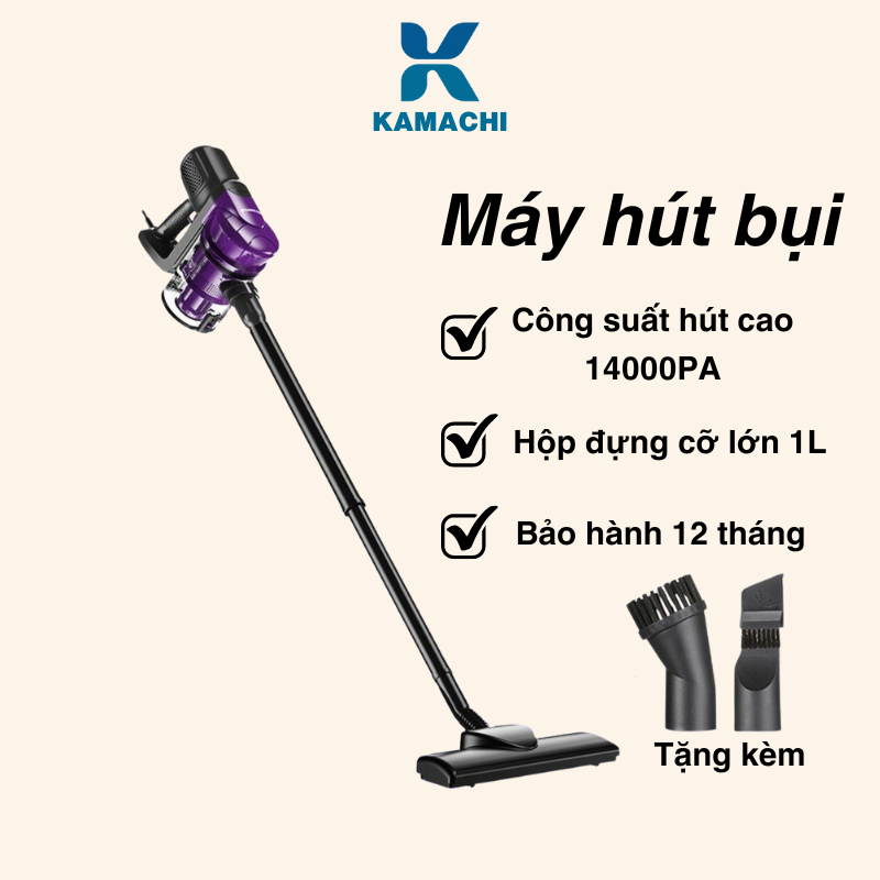Máy hút bụi cầm tay có dây DELADEP có dây- công suất 400W lực hút mạnh mẽ MHB07