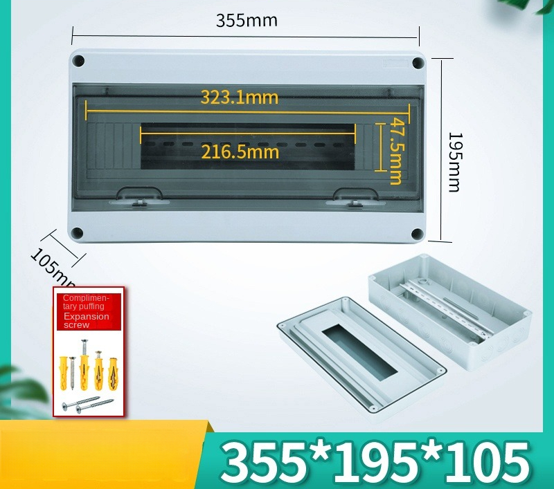 Hộp Phân Phối 18 Mạch (ABS/PC) | Hộp Phân Phối Điện Chống Nước 5-24 Mạch ABS-PC IP65 – Ngoài Trời, Gia Dụng