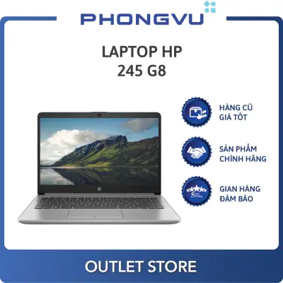 Laptop HP 245 G8 (469W1PA) (AMD Ryzen 5 5500U) (Bạc) - Laptop cũ