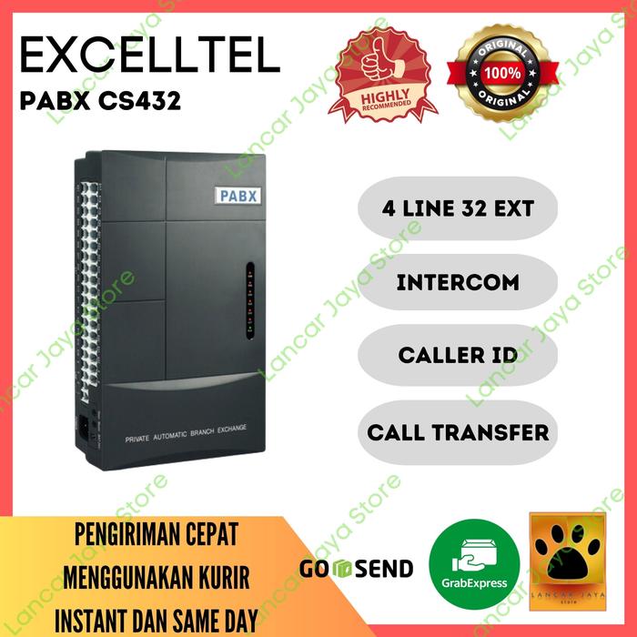 PABX EXCELLTEL CS+432 4 LINE 32 EXTENSION EXCELLTEL PABX CS+432 - Elvoir Store Harga  4,920,000 Ringgit*Penghantaran Percuma