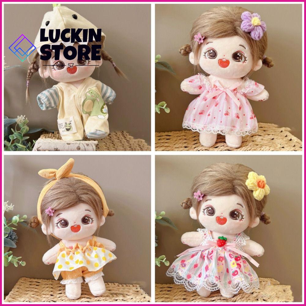 TREND 57SHOP Hoạt hình Quần áo búp bê cotton 20cm Tự làm Quà Tặng đồ chơi Phụ kiện búp bê Hợp thời trang Đầy màu sắc Phụ kiện đồ chơi Búp bê cotton