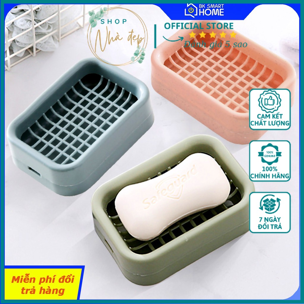 Khay đựng xà bông nhà tắm - hộp đựng xà bông - kệ đựng xà bông - khay nhựa đựng cục xà phòng - khay xà phòng