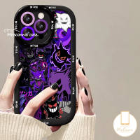 MissConnie Case HP Untuk Oppo A18 A55 A17 A15 A3X A38 A16 A7 A5i A3 A60 A16S A57 A54 A12 A35 A1K A54S A92 A74 A5 A79 F19Pro A78 A32 A33 A11K A58 A95 A94 A17K A52 A11 A53 A3S A96 A15S A77S A9 A36 A77 A76 Casing Puff Krim Pasangan Hantu Monster Setan Kartun
