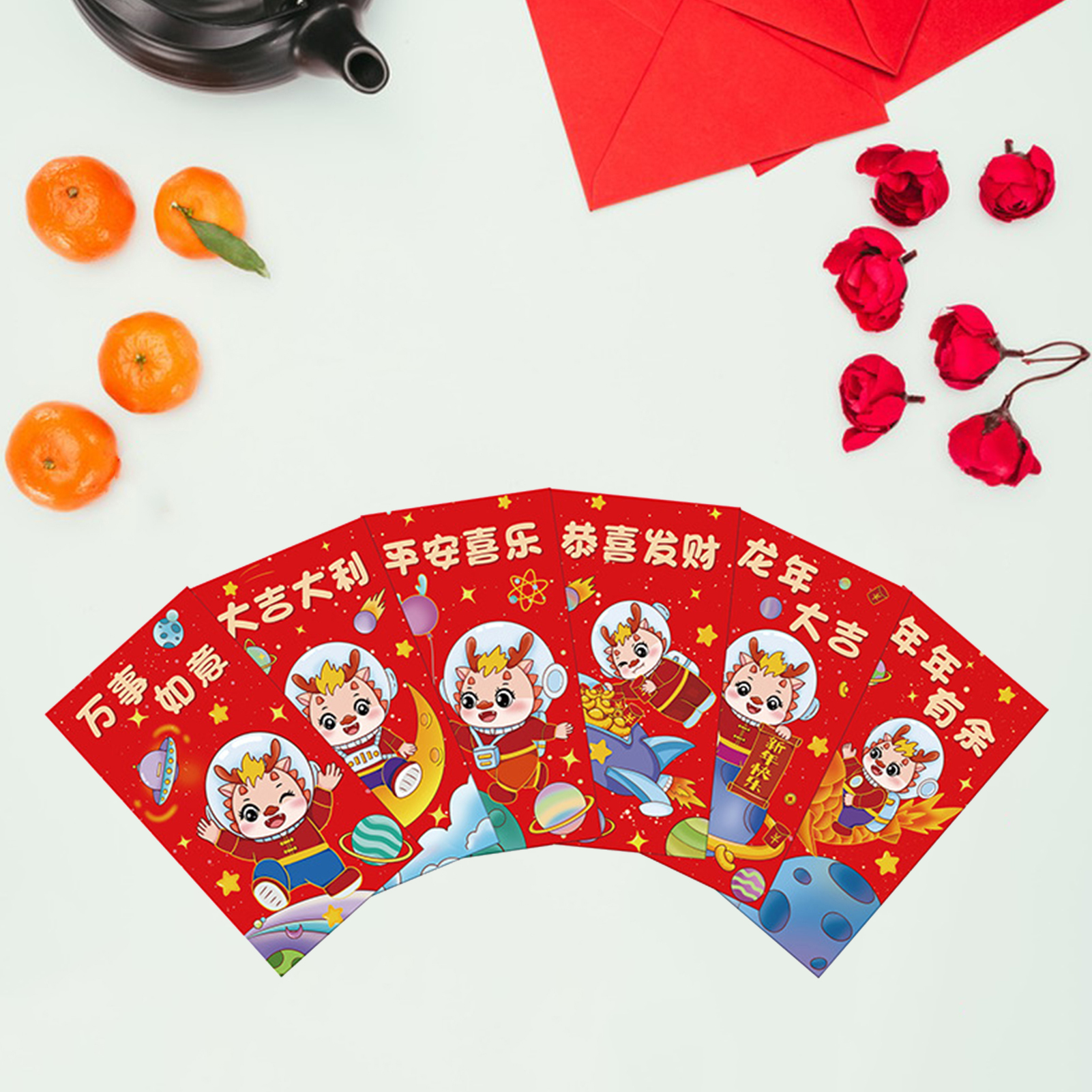 Trung Quốc món quà năm mới truyền thống tiền lì xì túi cho quà tặng năm mới bao lì xì đỏ lễ hội caosu Đỏ May Mắn Túi