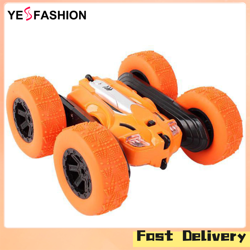 Yesfashion Store IN stock 2.4G Remote Control Car 360 Degree Tumbling Rechargeable Double-Side Stunt Vehicle For Birthday Christmas Gifts ราคา 436 บาท*ส่งฟรี