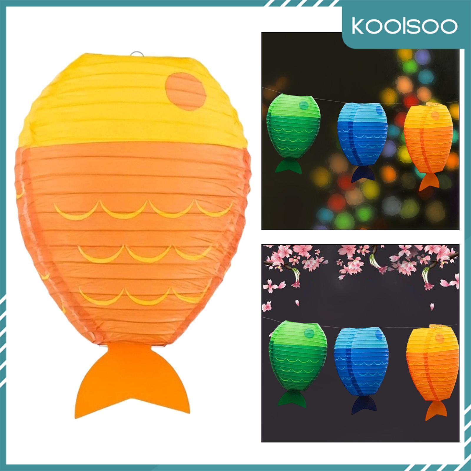 Koolsoo cá giấy đèn lồng trang trí thủ công sáng tạo HANDMADE dễ thương Dưới Biển bữa tiệc chủ đề trang trí cho bữa tiệc lễ hội