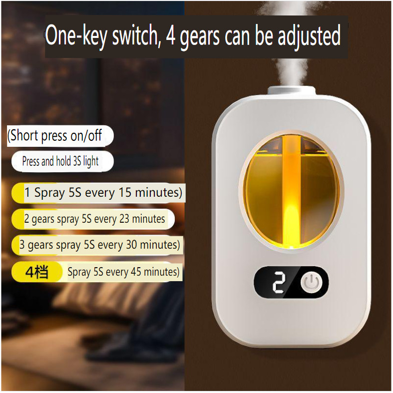 KUESICR Automatic Fragrance Machine Digital Display USB Rechargeable Air Diffuser Purifier Humidifier Air