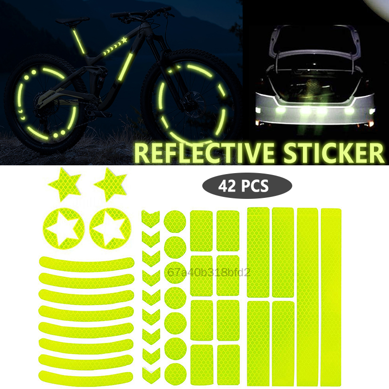 Reflectante Reflector Sticker Car Exterior Warning Luminous Strip For Car Stairs Wall Reflective Tap