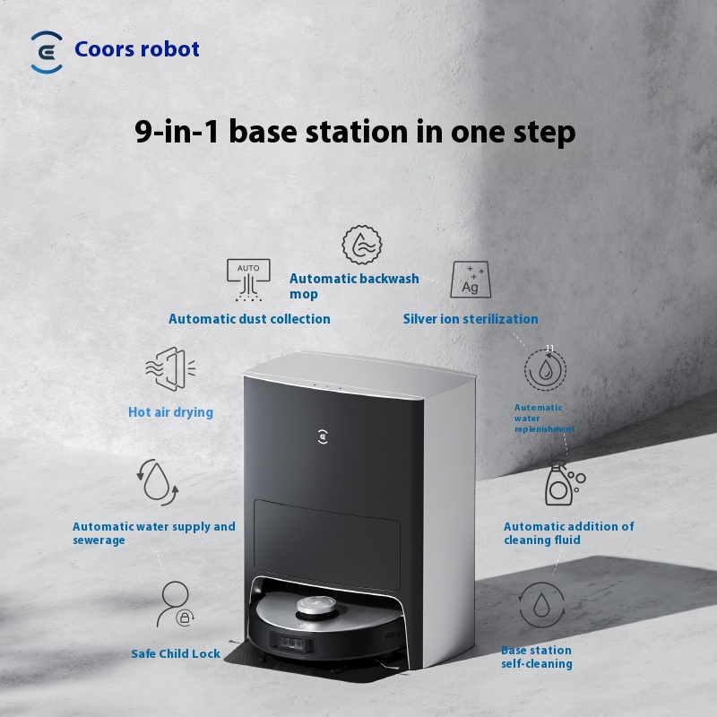 Ecovacs sweeping robot X1 OMNI/T10 PRO sweeping, towing and dust collection integrated base station ราคา 24,245 บาท*ส่งฟรี