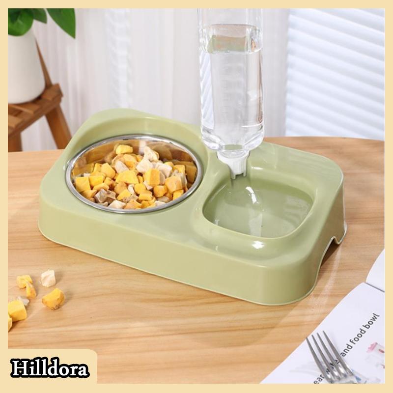 [Hilldora] Pet chai nước tự động cho ăn nước cho một bát nước uống con chó con mèo uống bát - 3