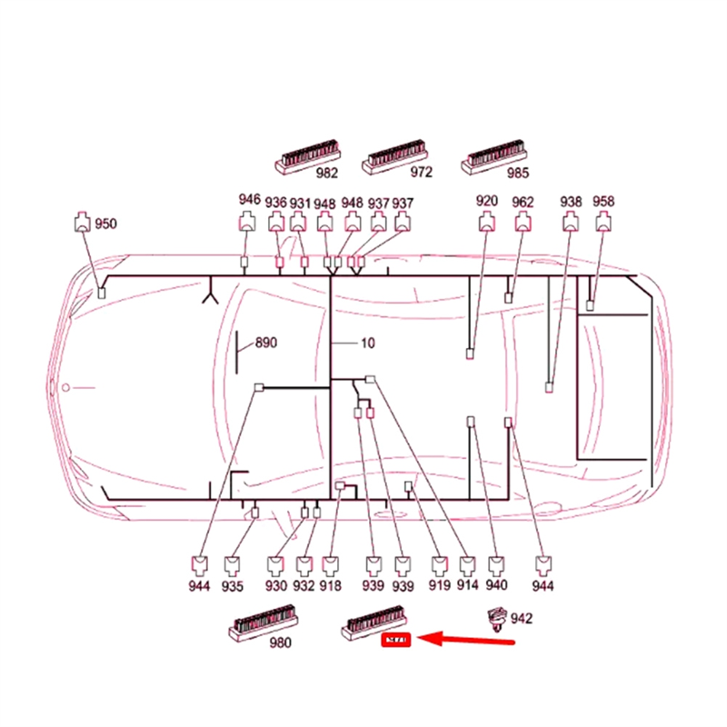 【In-demand】 A03Z-New For Mercedes-Benz E Coupe C207 Energy Distributor Left A0009820112,0009820112 Power Distributor Terminal Block