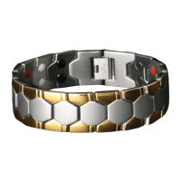 Men Bracelet Magnetic Alloy Durable Detachable Therapy Bracelet Daily Jewelry