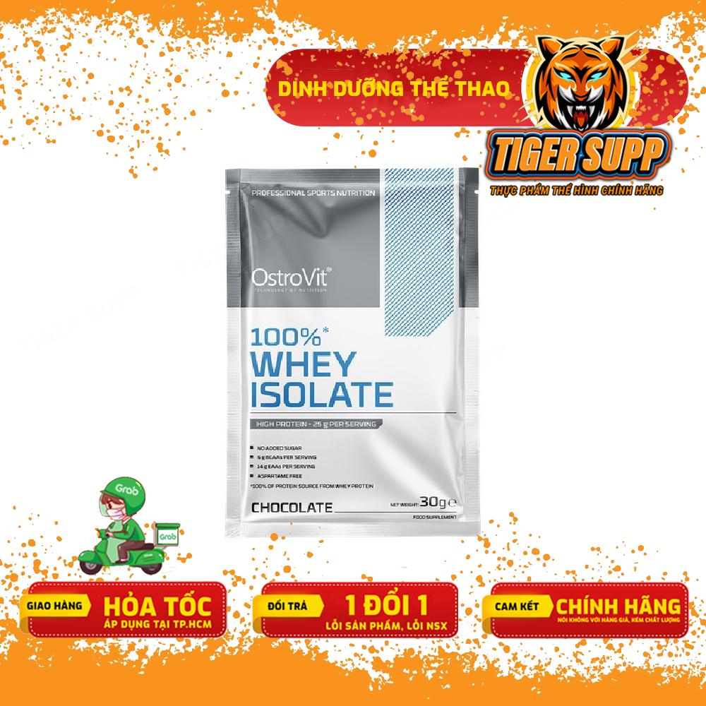 Gói Sample Dùng Thử Ostrovit Whey Protein Isolate - lượng protein cao Lượng carbohydrate và chất béo