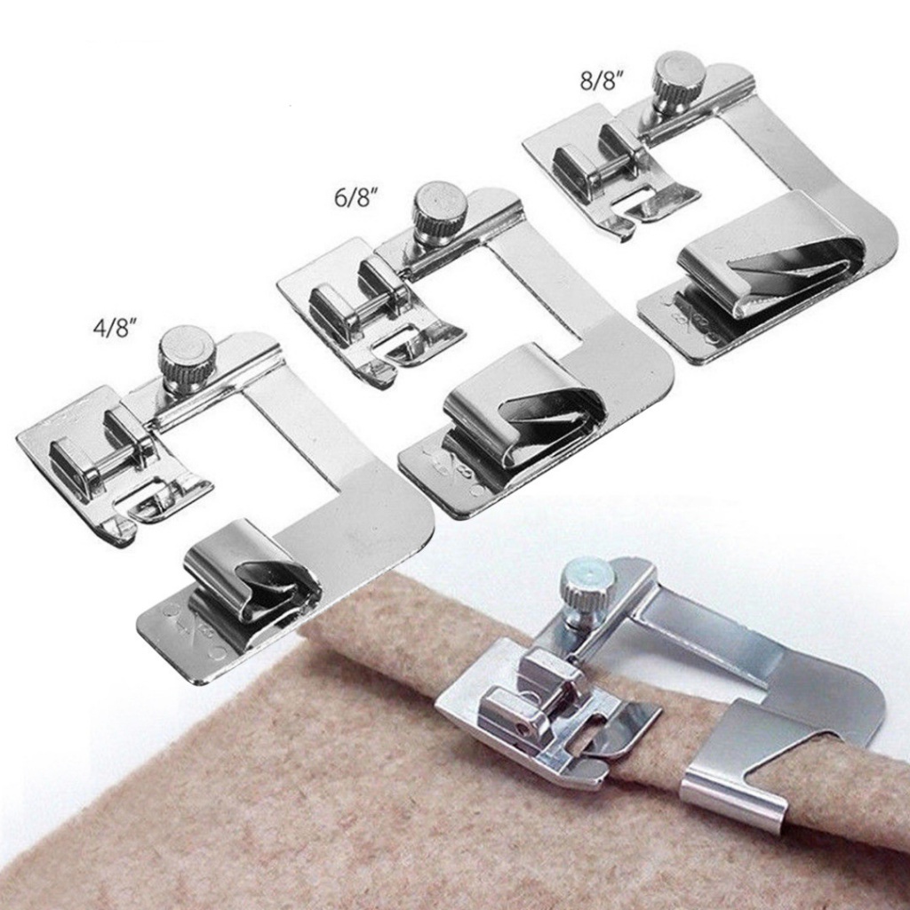 Home Sewing Machine Presser Foot 1pc 13 19 22mm Sewing Accessories Rolled Hem Brother Singer