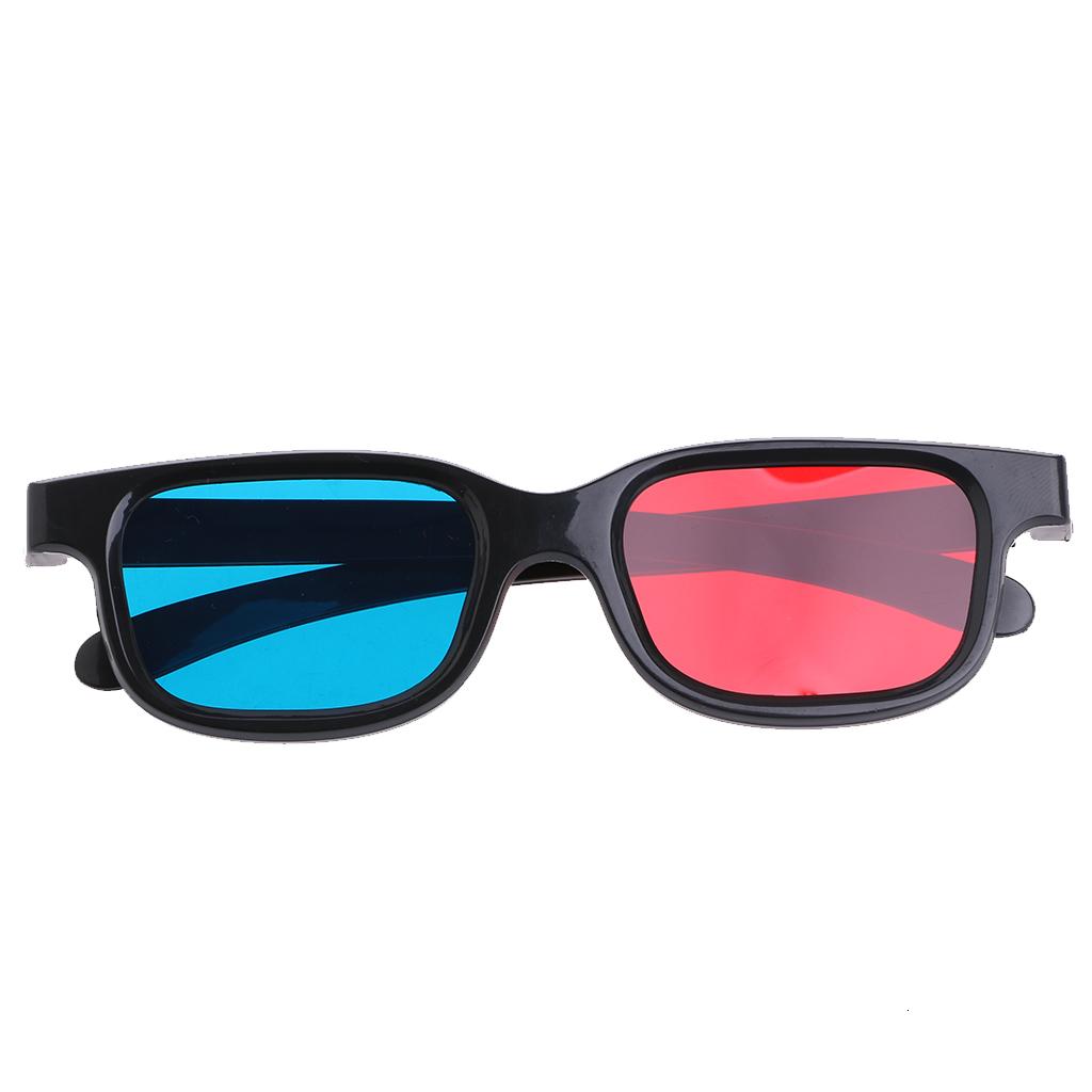 【Ready Stock】 Red Blue Cyan Anaglyph 3D Glasses Black Stereo Glasses Unisex for TV Real D 3D Cinemas Experience 3D Visual Effect Presyo  57 Piso*Libreng Shipping