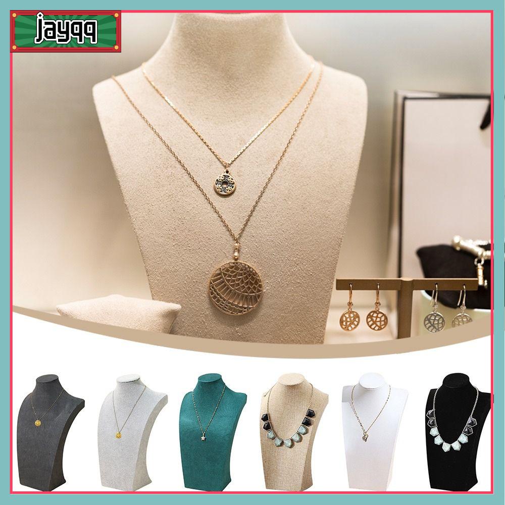 JAYQQ Bán thân ma-nơ-canh Giá vẽ Dây chuyền trưng bày Chân Dung Nhung Giá để bộ sưu tập trang sức Sắp xếp  dây chuyền Trưng bày tủ cửa hàng Vòng cổ bông tai Nhẫn  dây chuyền