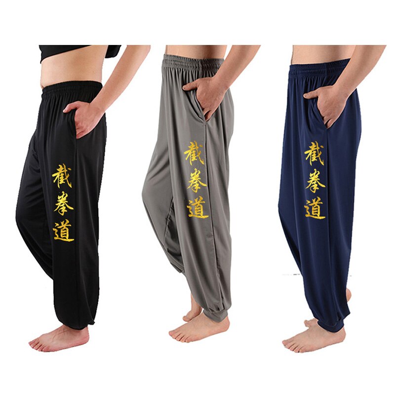 Bruce Lee quần áo jeet kune làm quần võ thuật quần võ công Trung Quốc đồng phục thể thao quần Quần Yoga