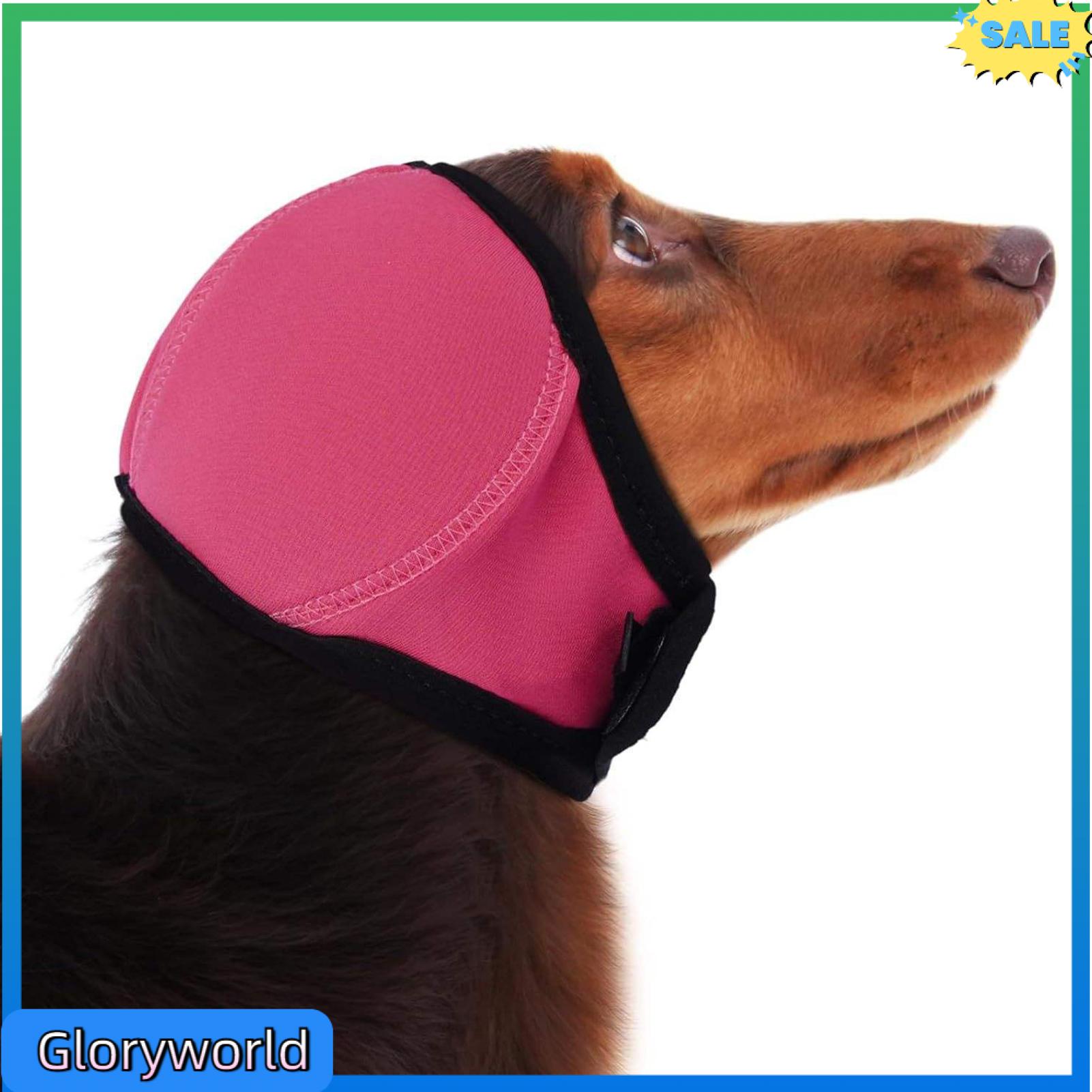 Gloryworld Dog Earmuffs for Cold Weather Soothing Dog Ear Covers Dog Earmuffs Noise Protection for Sensitive Ears Washable Headband Ear Covers Comfortable Hearing Protection Muffs for Dogs Indoor for Travel