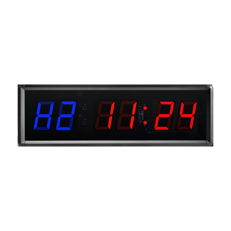 Gym Timer Digital Countdown Clock Stopwatch with Remote LED Interval Timer Clock for Home Gym Fitness -