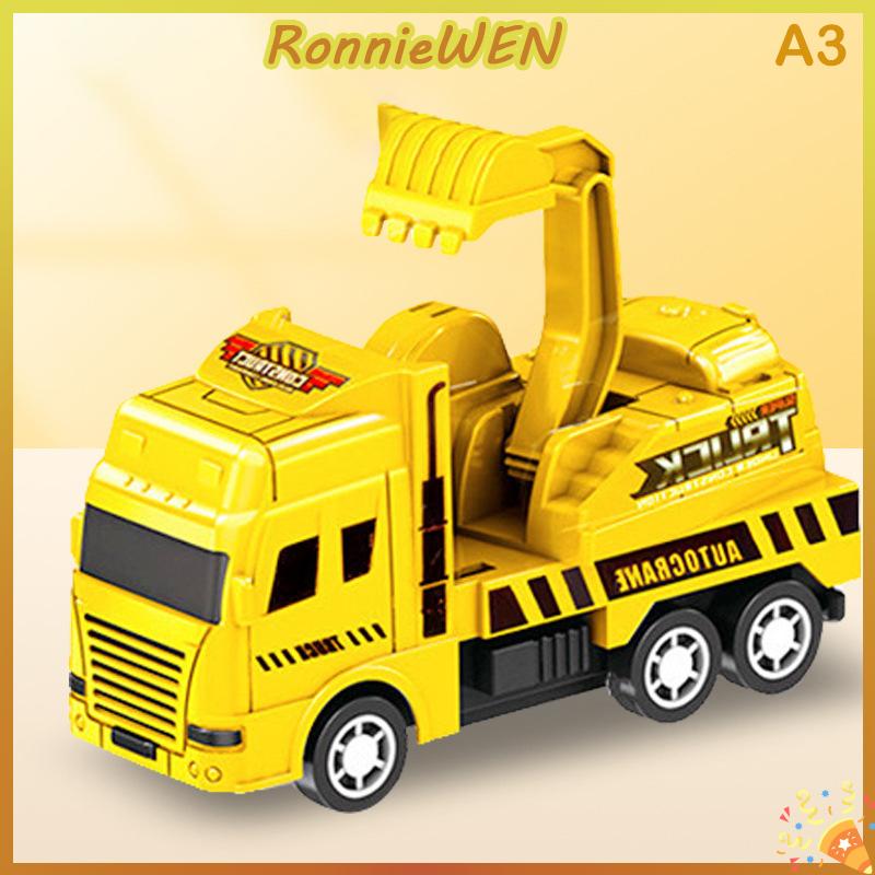 [RonnieWEN] Trẻ em Đồ chơi xe hơi quán tính vệ sinh xe tải mô hình kéo trở lại kỹ thuật quân sự Xe chữa cháy động cơ bé trai đồ chơi cho trẻ em Quà tặng - 3