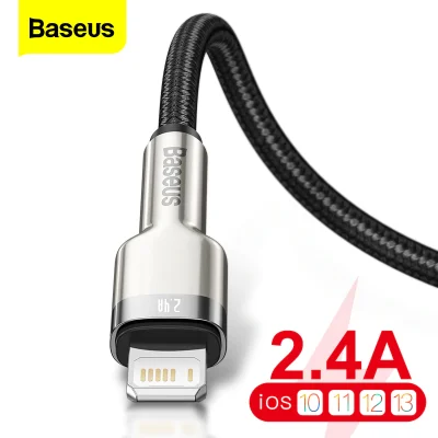 Baseus Cafule Series Metal Data Cable USB to iP / Lightning for iPhone 12 Pro Max Mini 11 Pro XR XS/X SE