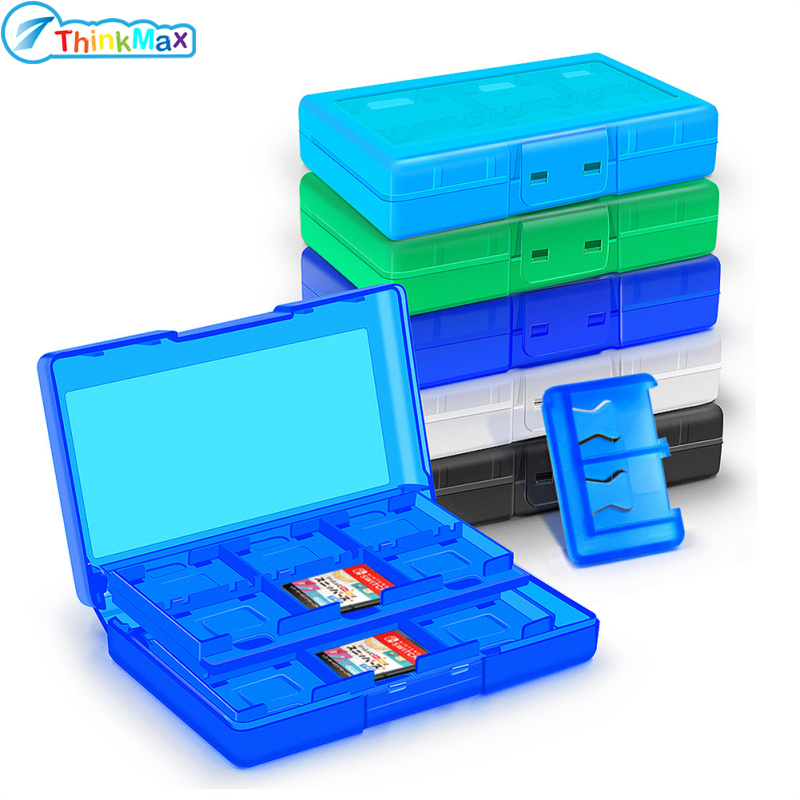 24-in-1 Game Card Storage Box Memory Cards Storage Holder Compatible For Switch Lite ราคา 37 บาท*ส่งฟรี