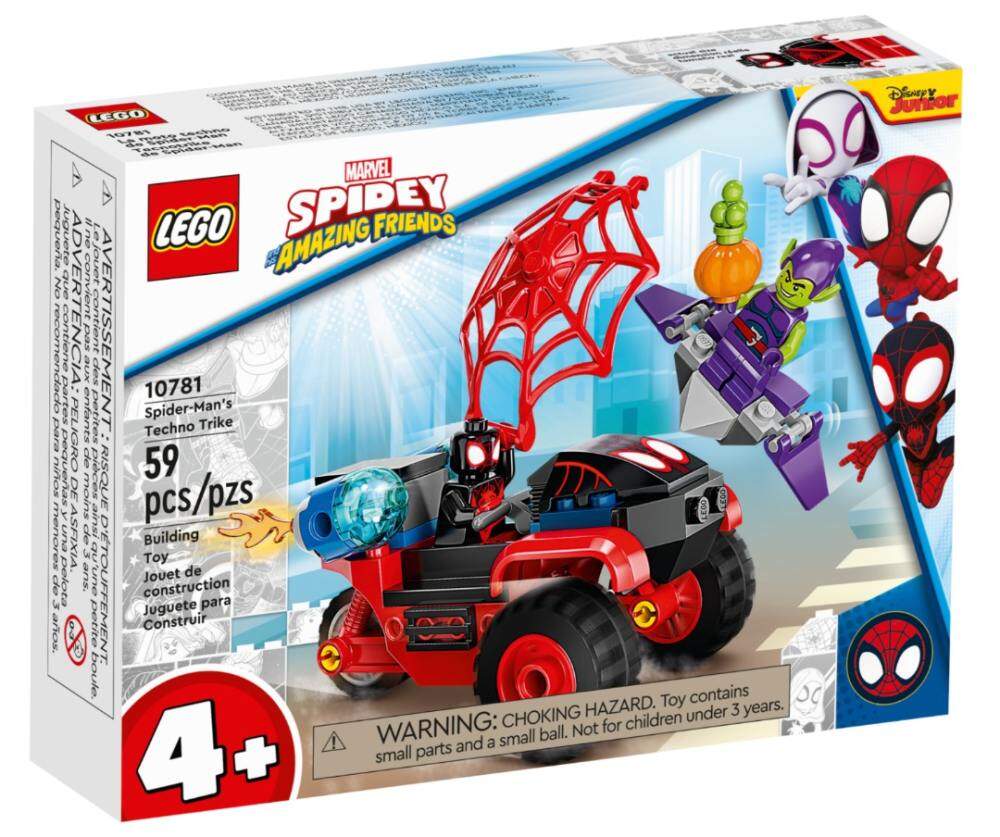 [100% chính hãng] LEGO® 10781 Marvel Miles Morales: Spider-Man’s Techno Trike  59pcs  4+ Đồ Chơi Lắp Ráp lego