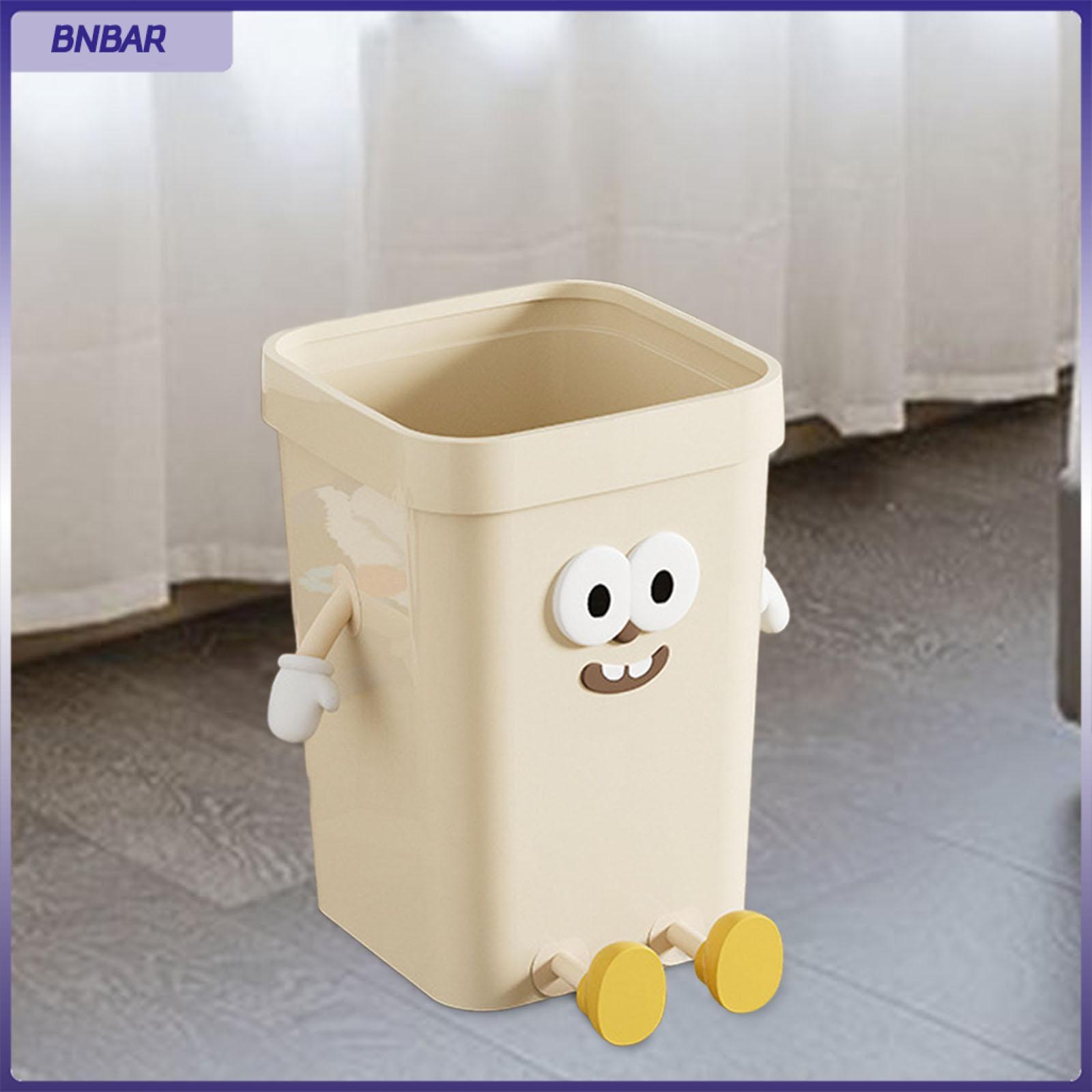 BNBAR Trash Can Cute Garbage Bin Lightweight Lovely Stylish Multifunctional Wastebasket for Bathroom Bedroom Office Dorm Home