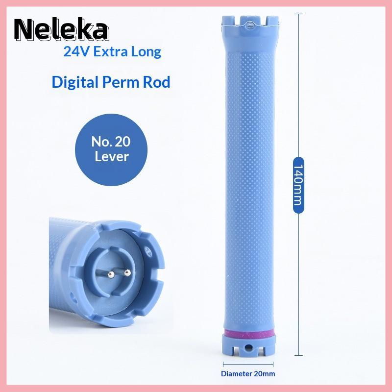 【Neleka】💖【HOT SALE】🎈🎈 140Mm 24V Kỹ Thuật Số Tóc Hot Perm Que Điện Nước Nóng Dụng Cụ uốn Thanh Con Lăn Tóc Sóng Salon Cắt Tóc Curling Xoắn Ốc Công Cụ Tạo Kiểu - 7