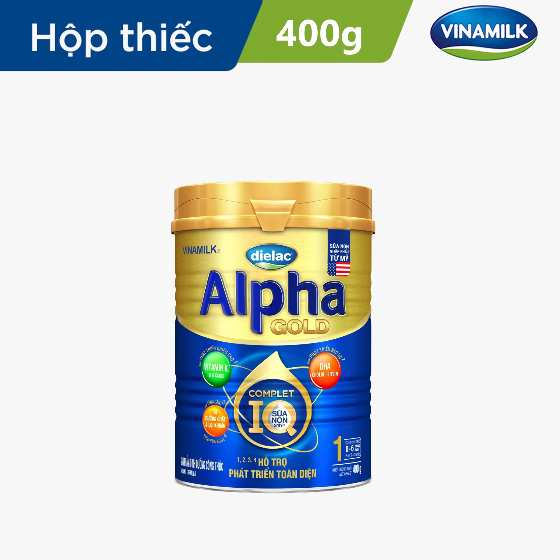 Sữa bột dielac alpha gold 2 - lon 400g ,,