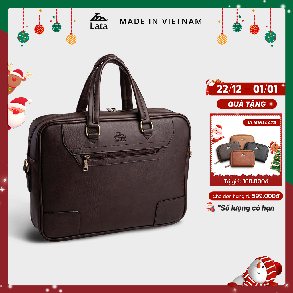 Cặp Công Sở Lata Thời trang nam basic - Cặp da CA30