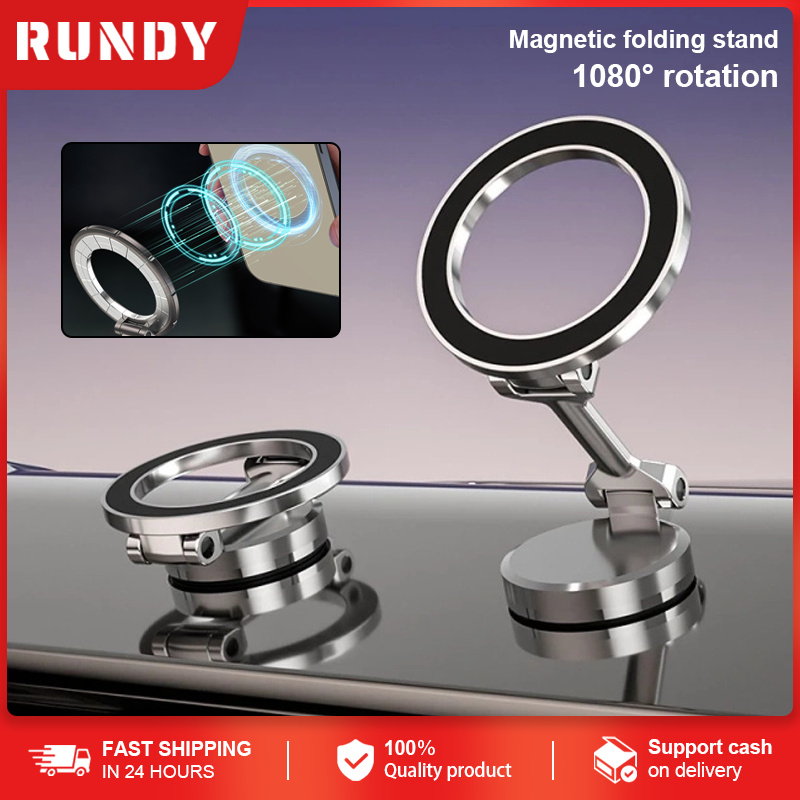 RUNDY【COD】Magnet Car Holder 360° Rotation Magsafe Car Phone Holder/Universal Holder Hp Mobil Magnetic Bekerja Dengan Semua Ponsel Giá 61,000 Đồng*Miễn phí vận chuyển
