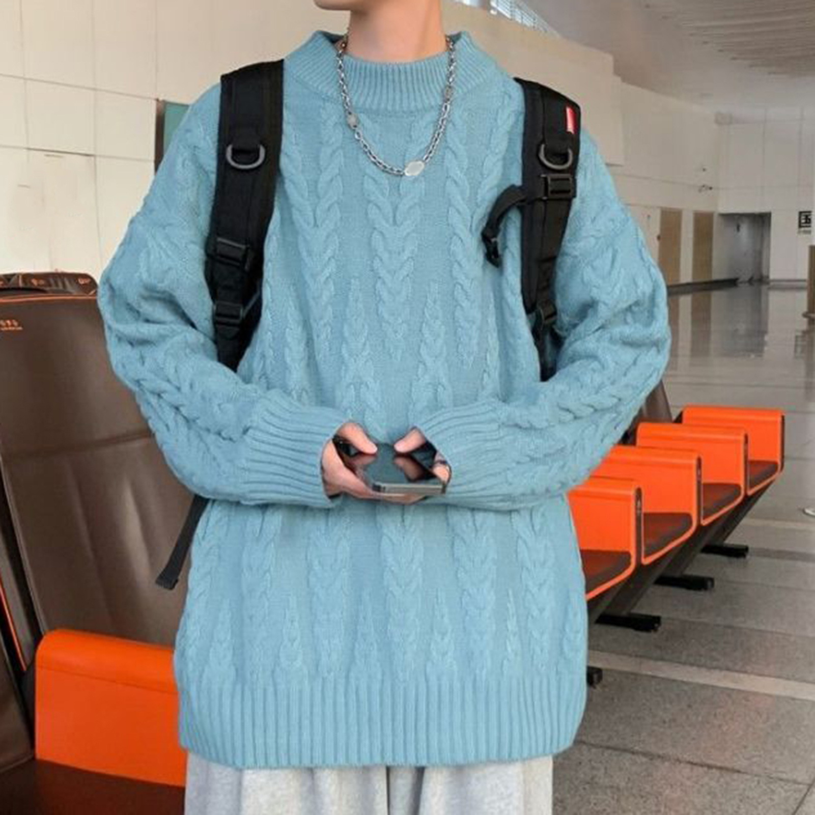 Herren Pullover Strickpullover Für Den Winter Mit Langen Ärmeln_voghion.com
