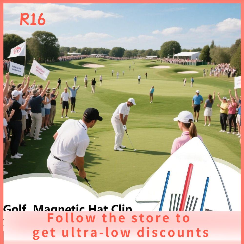 R16 BABY SHOP Hợp kẽm Điểm đánh dấu bóng golf Đa dụng Từ tính Công cụ căn chỉnh Chuyên nghiệp Nhẹ Kẹp mũ từ tính Sân gôn